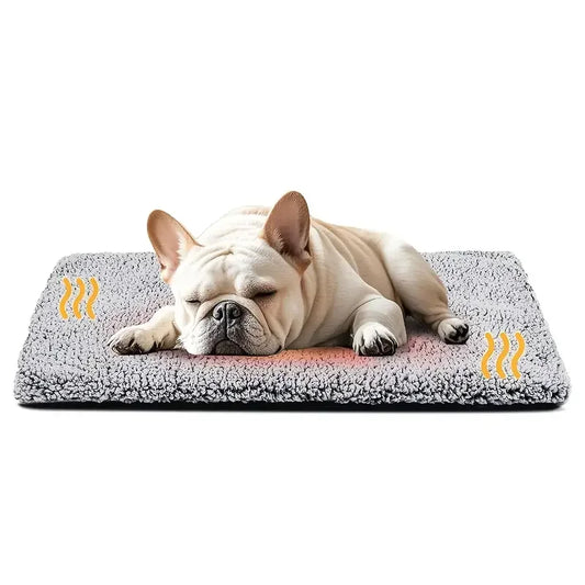 Winter Self-Heating Pet Pad Blanket for Dogs Cats, No Electricity Thermal Mat with Anti-Slip BottomWarm Cushion for Puppy Kitten